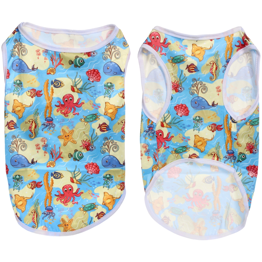 Майка для собак и кошек мелких и средних пород «БРО на стиле», пляжная вечеринка, размер ХL (длина спинки 36см, объем груди 43см, от 9 до 12кг)