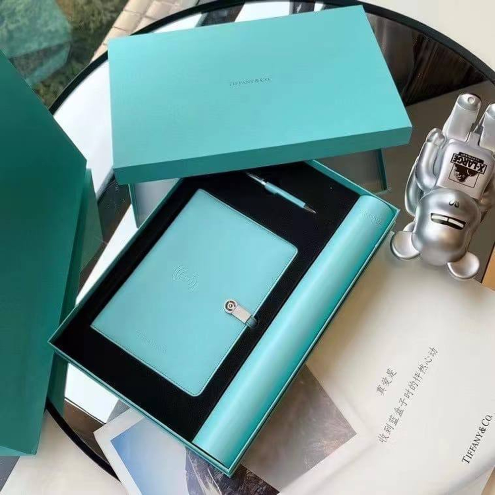 Набор Tiffany & Co. (блокнот + ручка + коврик)