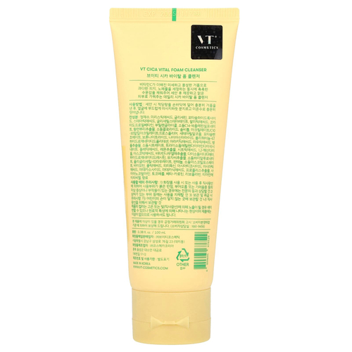 VT Cosmetics, Cica Vital, очищающая пенка, 100 мл (3,38 жидк. унции)