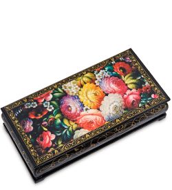 Народные промыслы ШК-11/12-J Шкатулка-купюрница в технике декупаж (8х17х4)