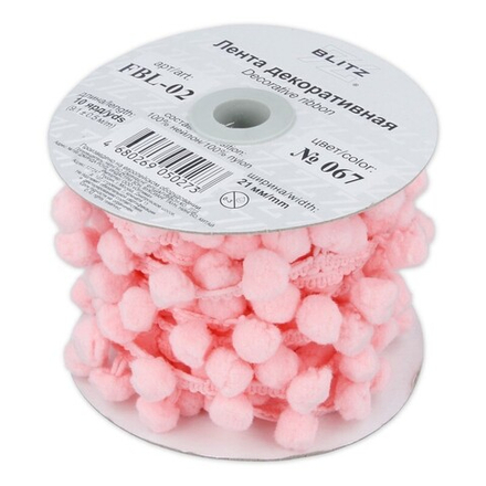 Тесьма декоративная "BLITZ" FBL-02, 21 мм , №067