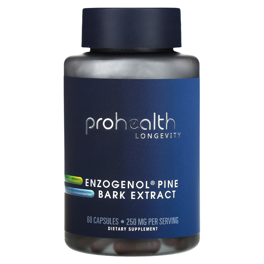 ProHealth Longevity, Enzogenol экстракт сосновой коры, 60 капсул (125 мг на капсулу)