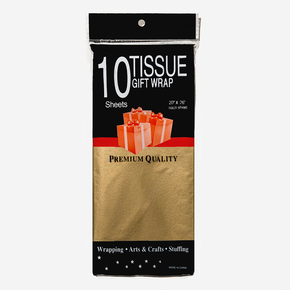 Тишью "Золотая блестящая", 500*680мм