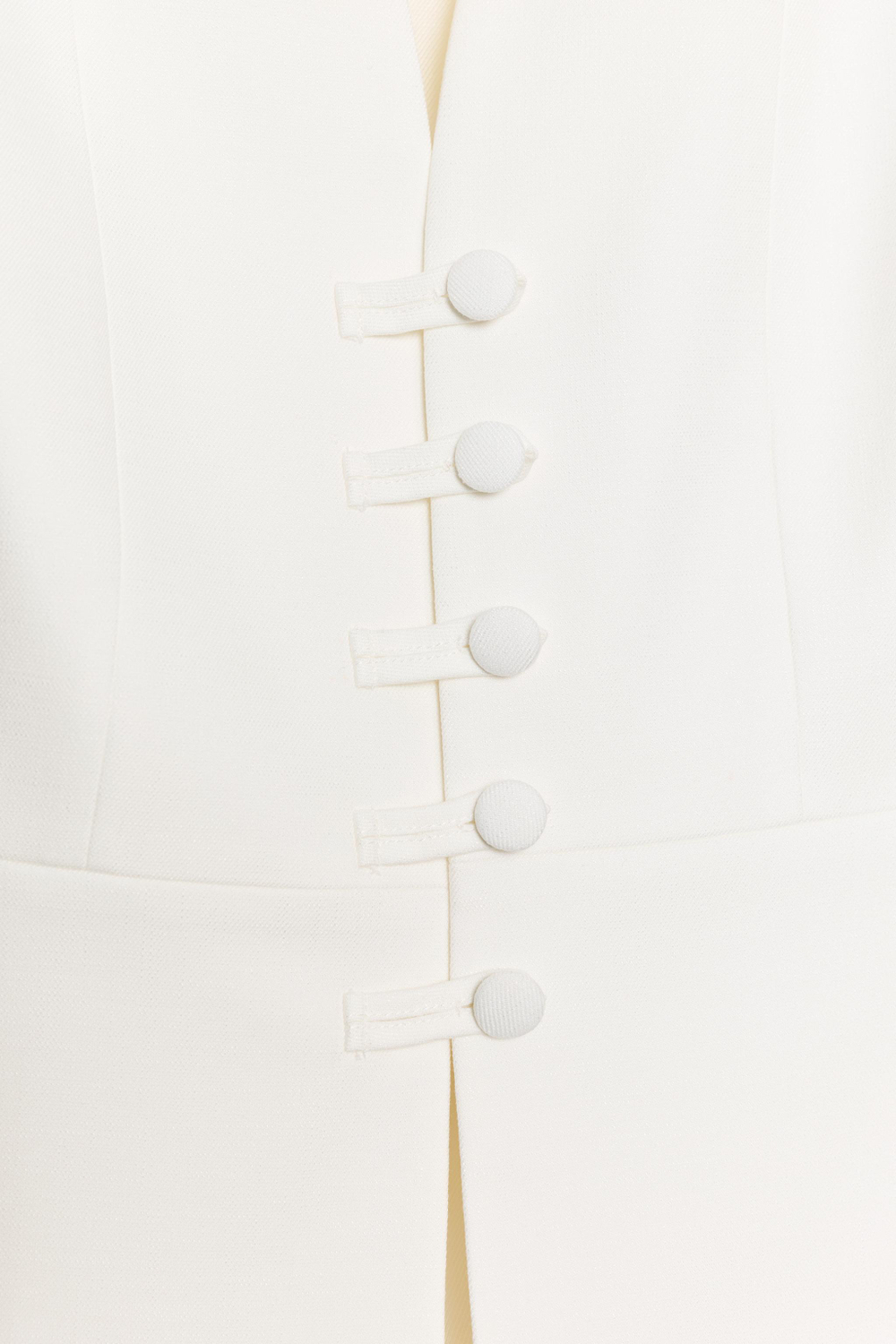 ZARA ЖИЛЕТ С БАСКОЙ, ЭКРЮ