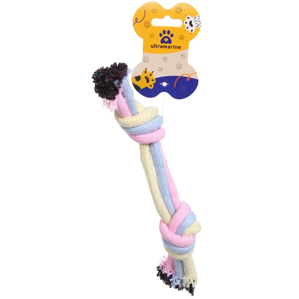 Игрушка - канат для собак мелких и средних пород «ЛЮБИМЫЙ БРО», цвет как на фото, 25см / 40гр (лейбл)