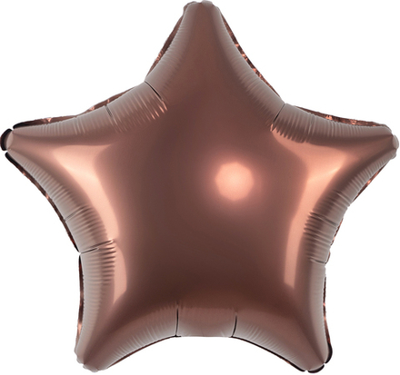 Шар (19''/48 см) Звезда, Каштан, Бохо, 1 шт.