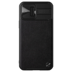 Противоударный чехол Nillkin CAMSHIELD Leather Case с защитой камеры для iPhone 13 Pro Max