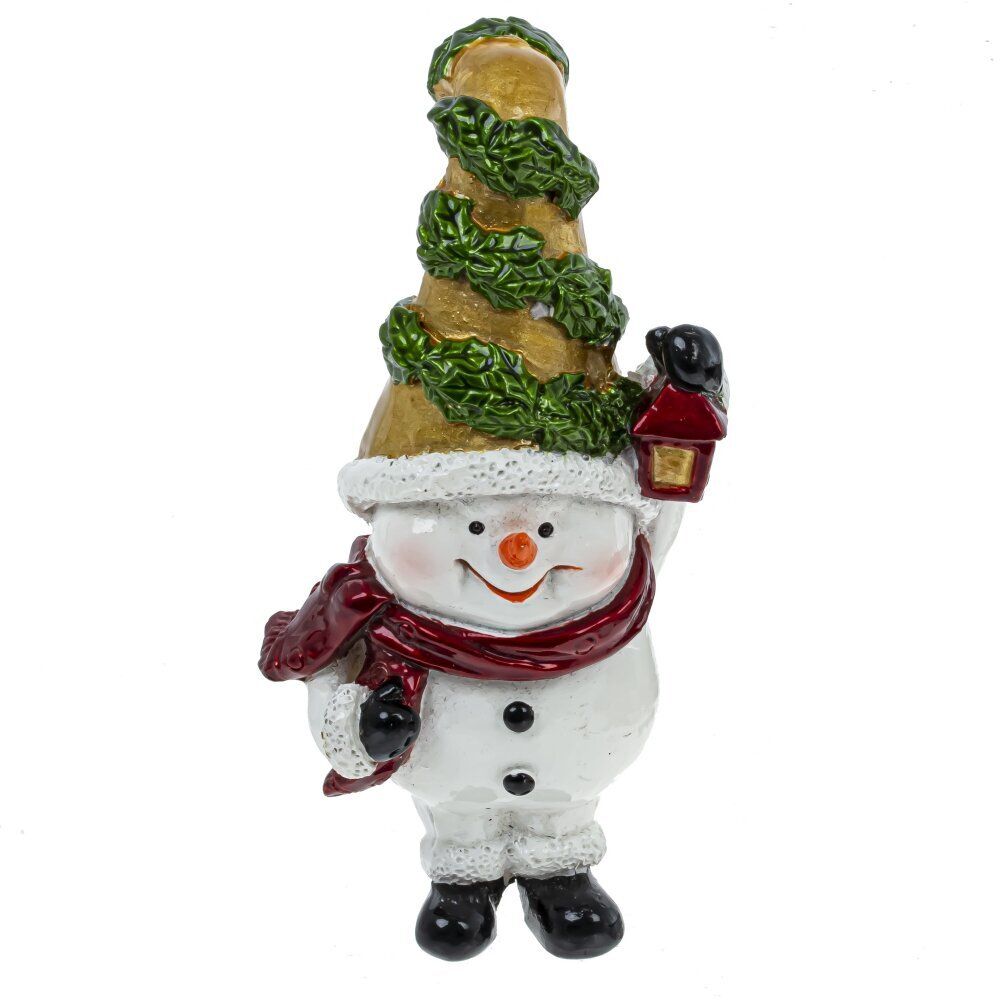 GAEM Фигурка декоративная "Ангел/Дед Мороз/Снеговик/Гном", L5 W3,5 H10,5 см, 4в.