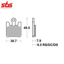 SBS 788DC тормозные колодки передние