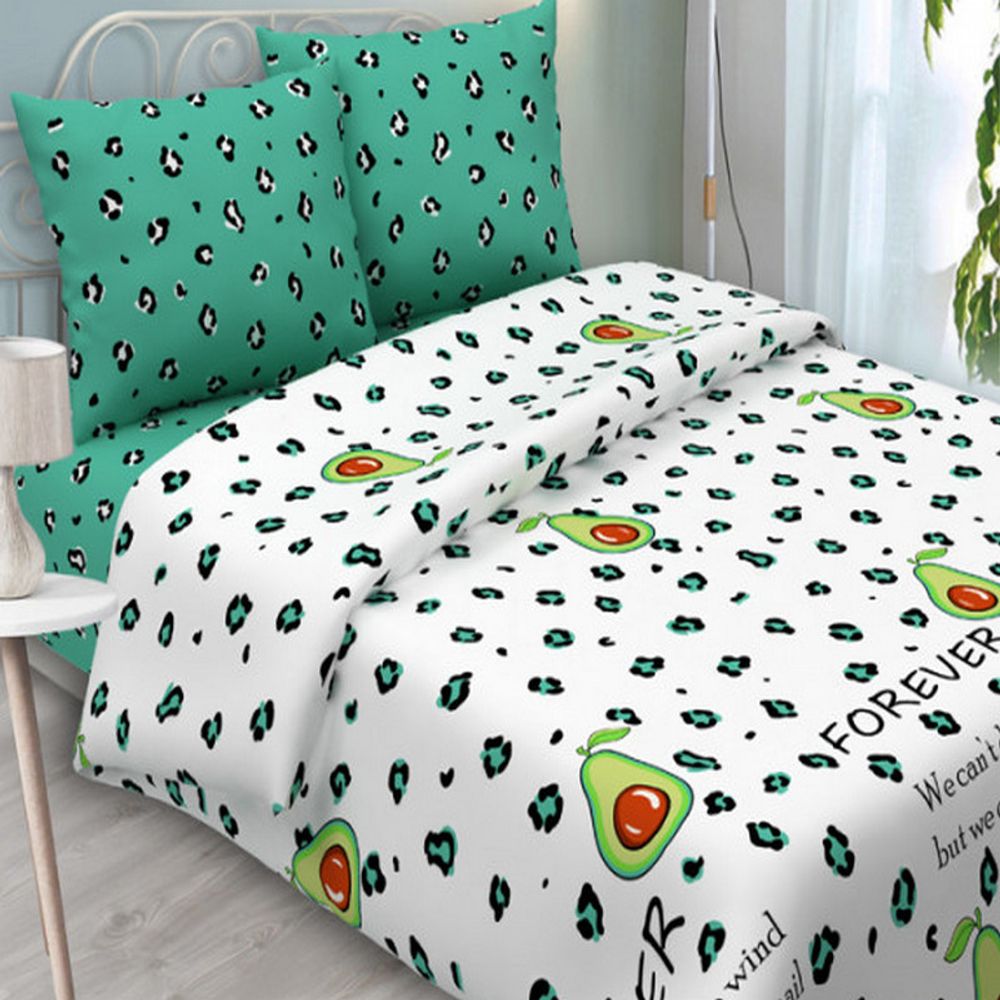 Комплект постельного белья "ВЛ. АВОКАДО", бязь Премиум, 100% хлопок, Россия.
