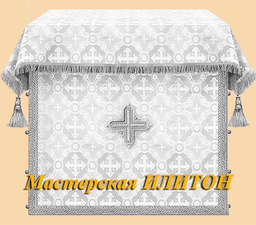 облачение на престол /жертвенник с кистями.Любой размер или 100 х 100 х 100 см