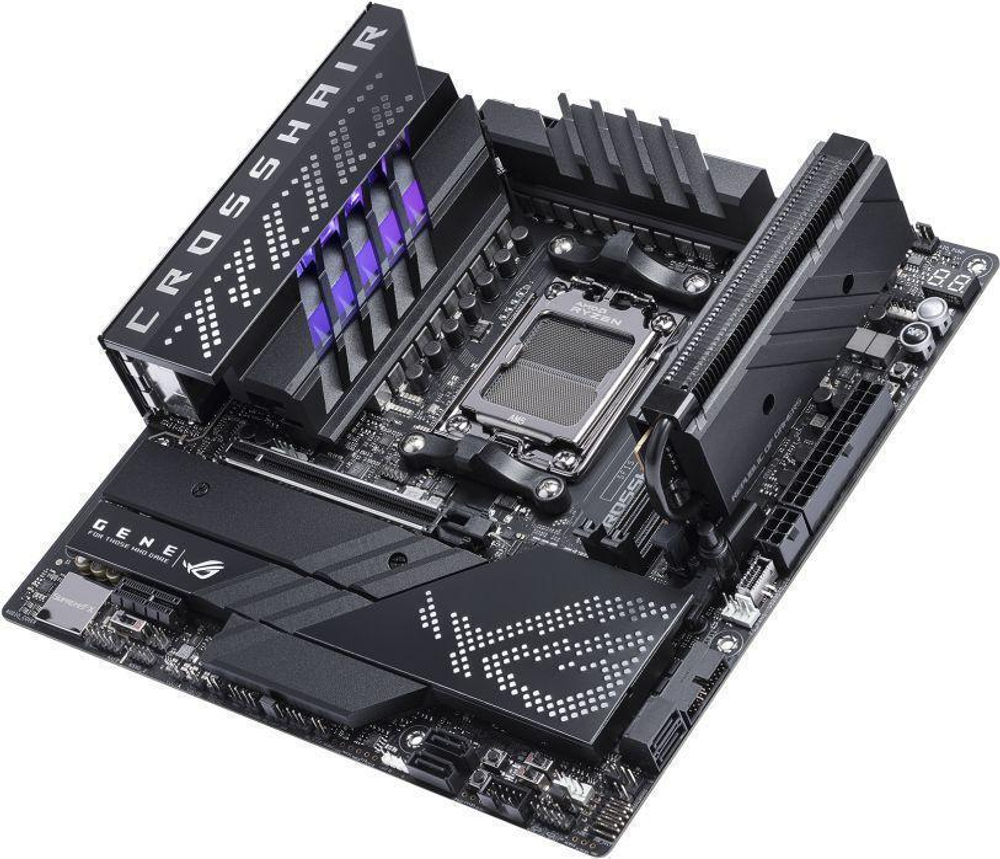 Материнская плата ASUS ROG Crosshair X670E Gene (AM5, mATX, PCIe 5.0, WiFi 6E), черный