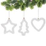 Подвеска «Воздушные фигуры» 14 см (в ассортименте), Белый