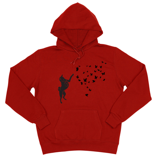 Толстовка "Басенджи и бабочки"