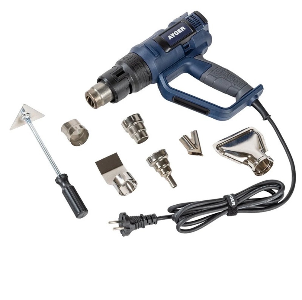 Фен строительный электрический Ayger AHG2000LCD