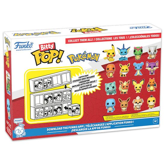 Фигурка Funko Bitty POP! Pokemon Bulbasaur+Flareon+Pichu+Charizard 4PK 81134 (00055302/260525/0081001/9, Китай)