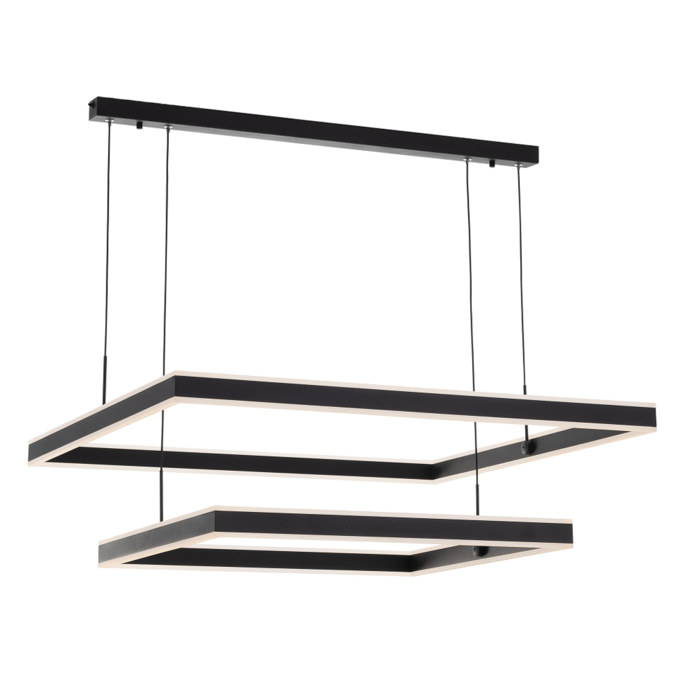 Citilux Дуэт CL719K211 LED Люстра подвесная с пультом Чёрная