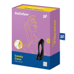 Черный универсальный унисекс вибростимулятор 13см Satisfyer Candy Cane