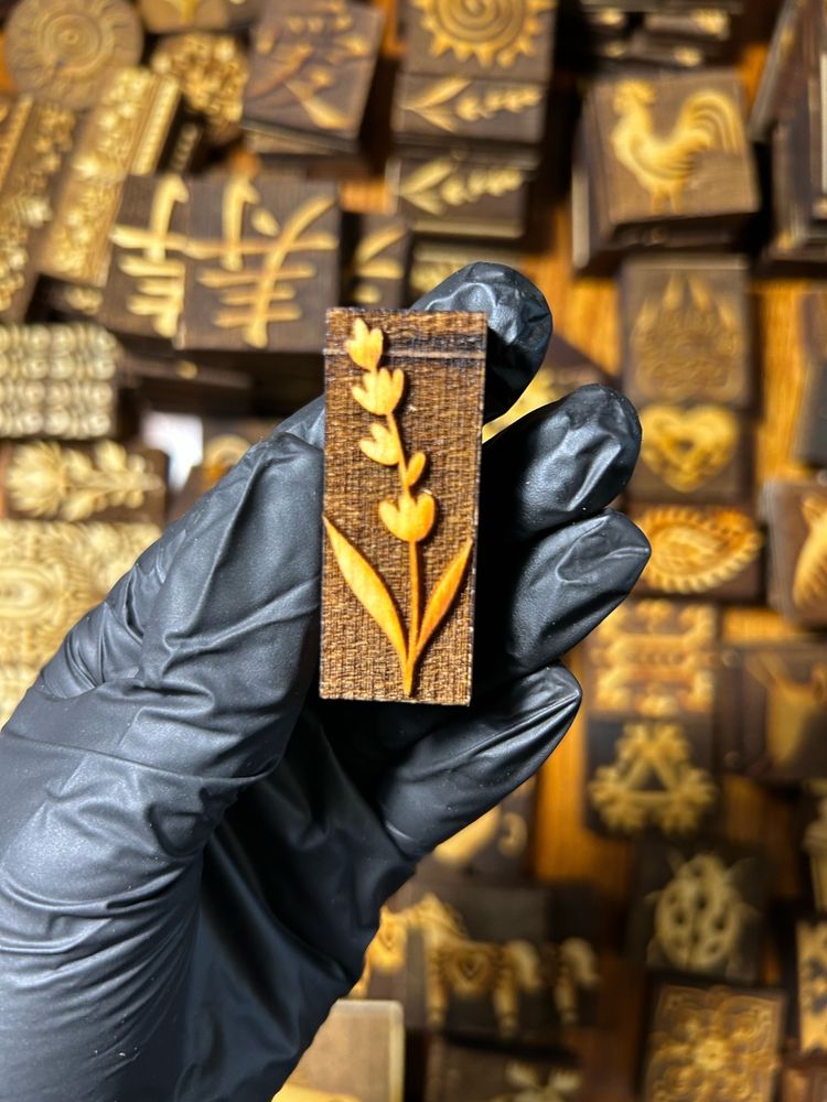 Деревянный штамп 104 (5x2см) (Уценка!)