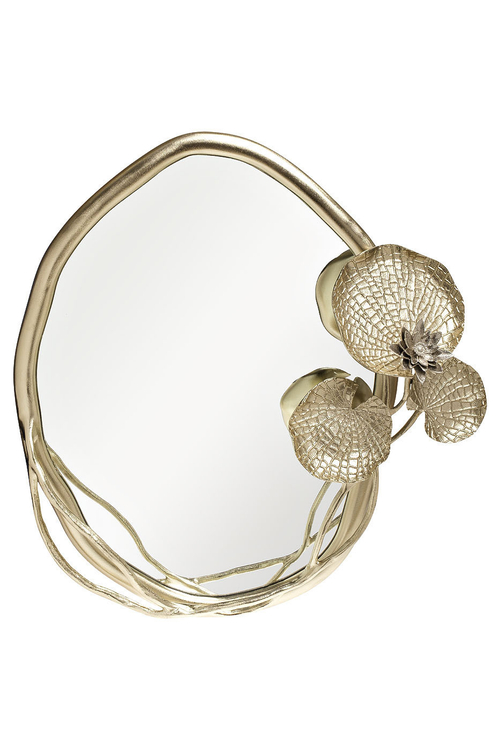 Garda Decor Зеркало декоративное "Флора" в золотой раме