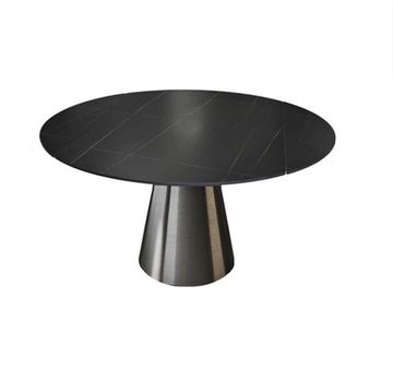 Стол обеденный раскладной круглый YODA Black