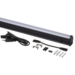 Линейный светодиодный светильник ЭРА LLED-01-12W-4000-B 12Вт 4000K L874мм с выключателем черный