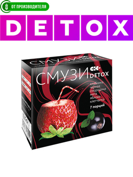 "СМУЗИ СК" "DETOX" мята, клубника, чёрная смородина, яблоко 12 г х 7 пакетиков