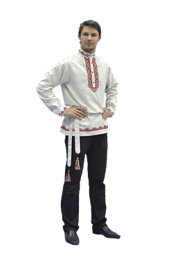 Рубашка мужская с поясом