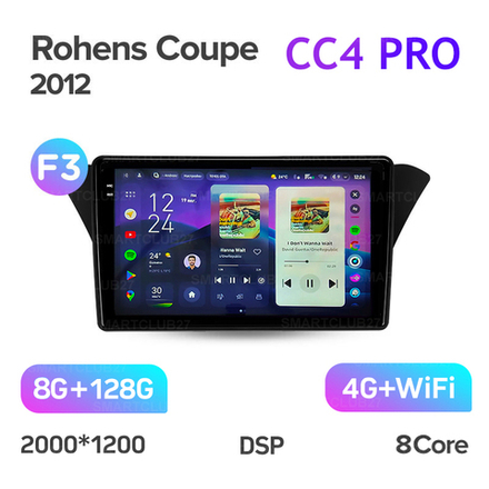 Teyes CC4 Pro 9" для Hyundai Rohens Coupe 2012