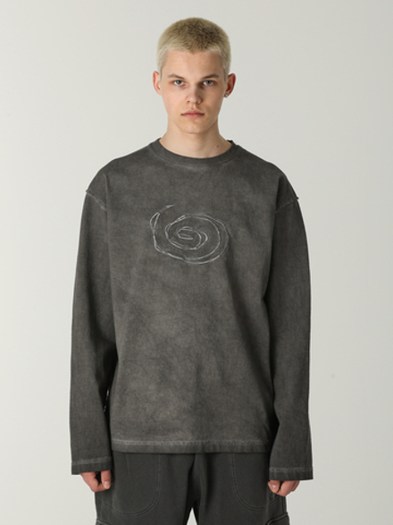 Мужской Лонгслив Overdyed Spiral