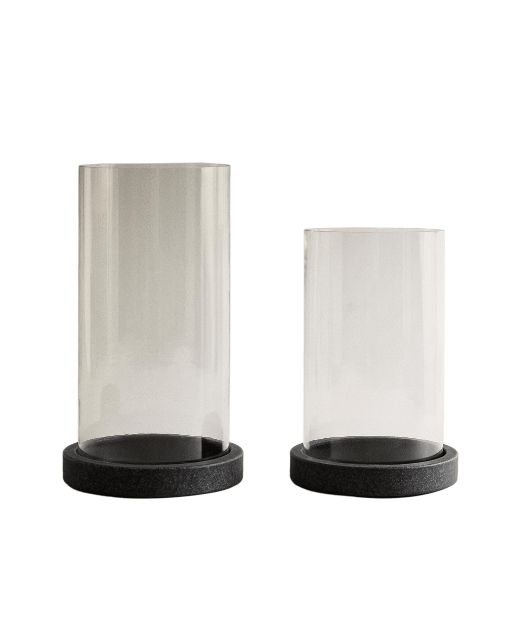 Zara Home Подсвечник из стекла, цвет чёрный, 31.7 см