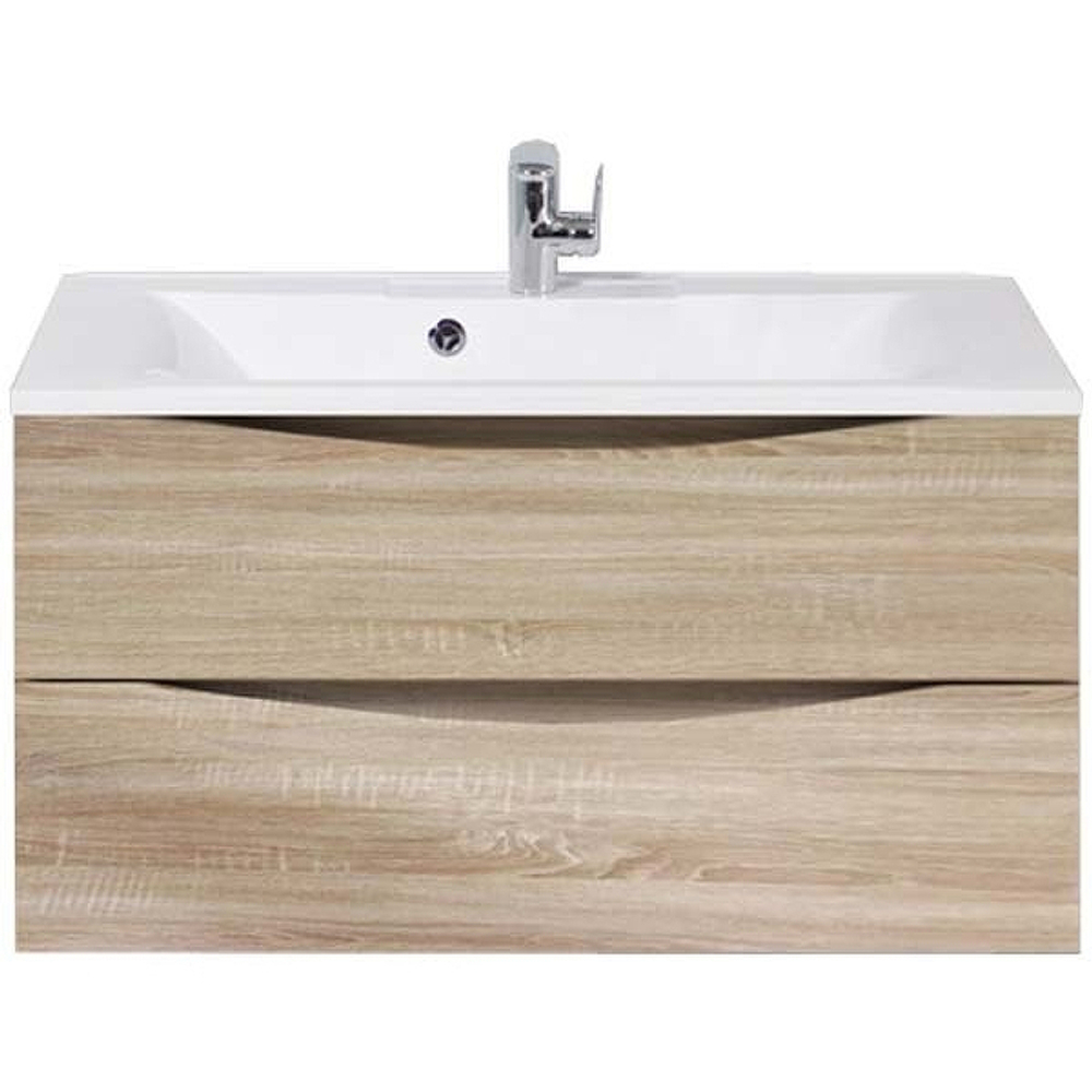 Тумба под раковину BelBagno Marino 90 MARINO-900-2C-SO-WO-P подвесная Rovere Bianco