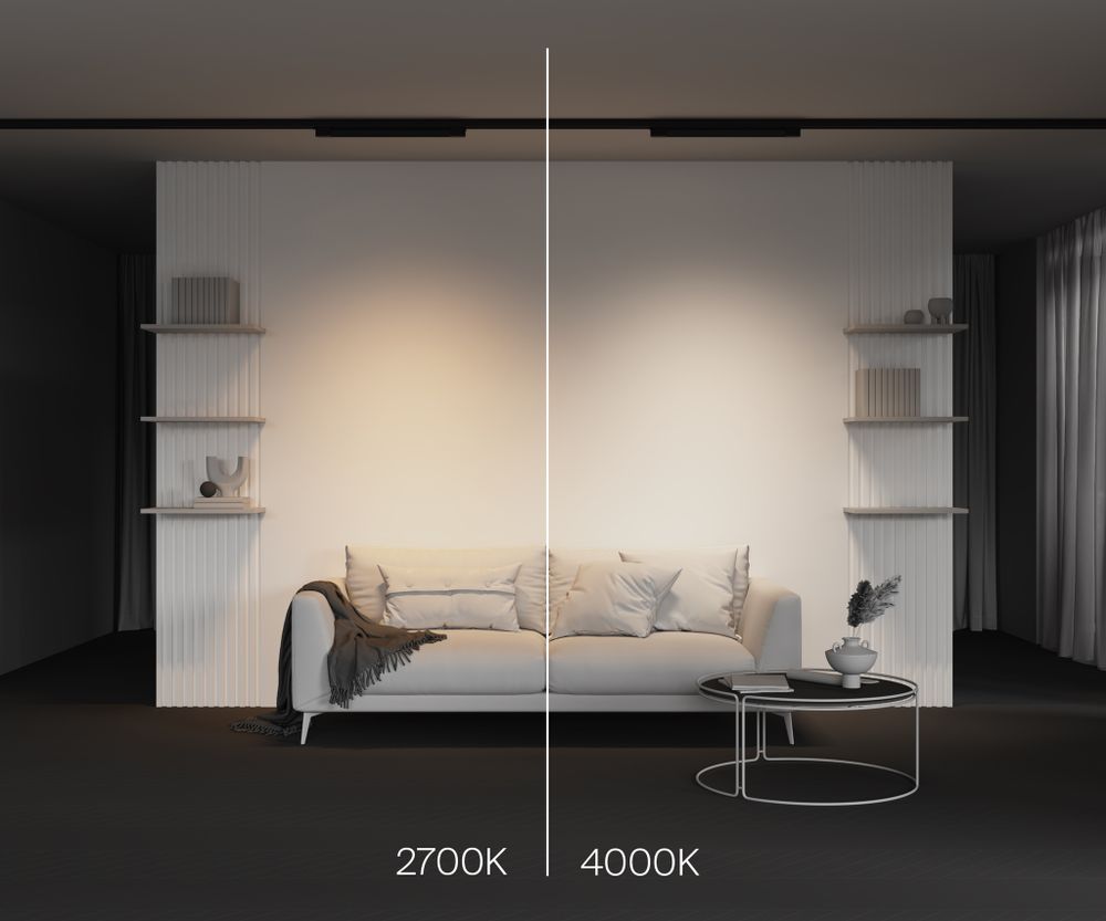 Трековый трехфазный светодиодный светильник Maytoni Trinity Basis TR196-3-20W2.7K-B