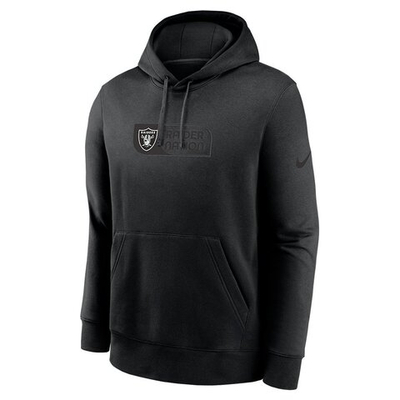 Толстовка Nike French Terry Club Las Vegas Raiders Black Sweatshirt