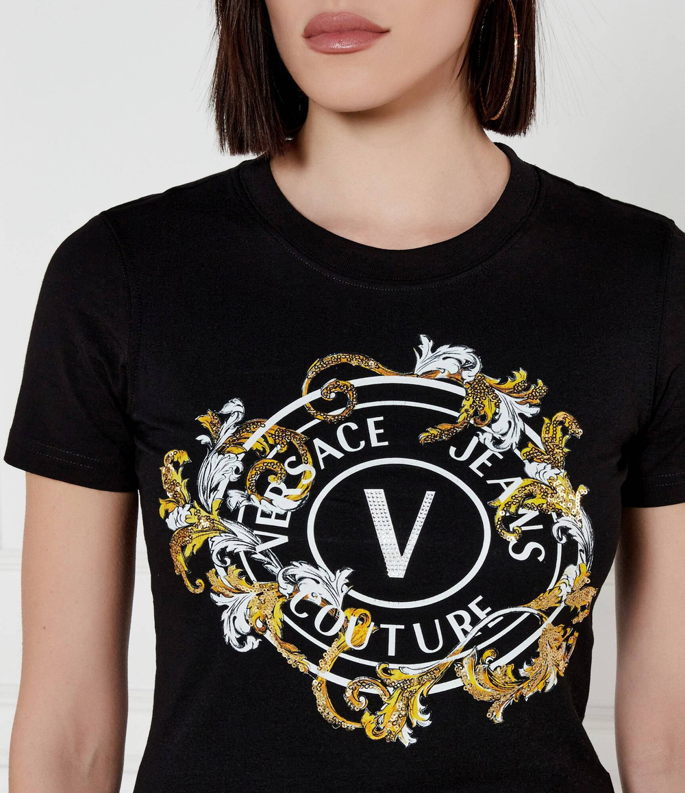 Футболка Versace Jeans Couture - черный(78HAHC01CJ02C)