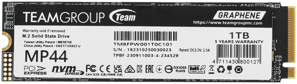 SSD Team Group TM8FPW001T0C101 1000 Гб