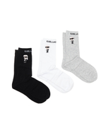 Носки 3 пары k/ikonik 2.0 Karl Lagerfeld - черный(230M6001)