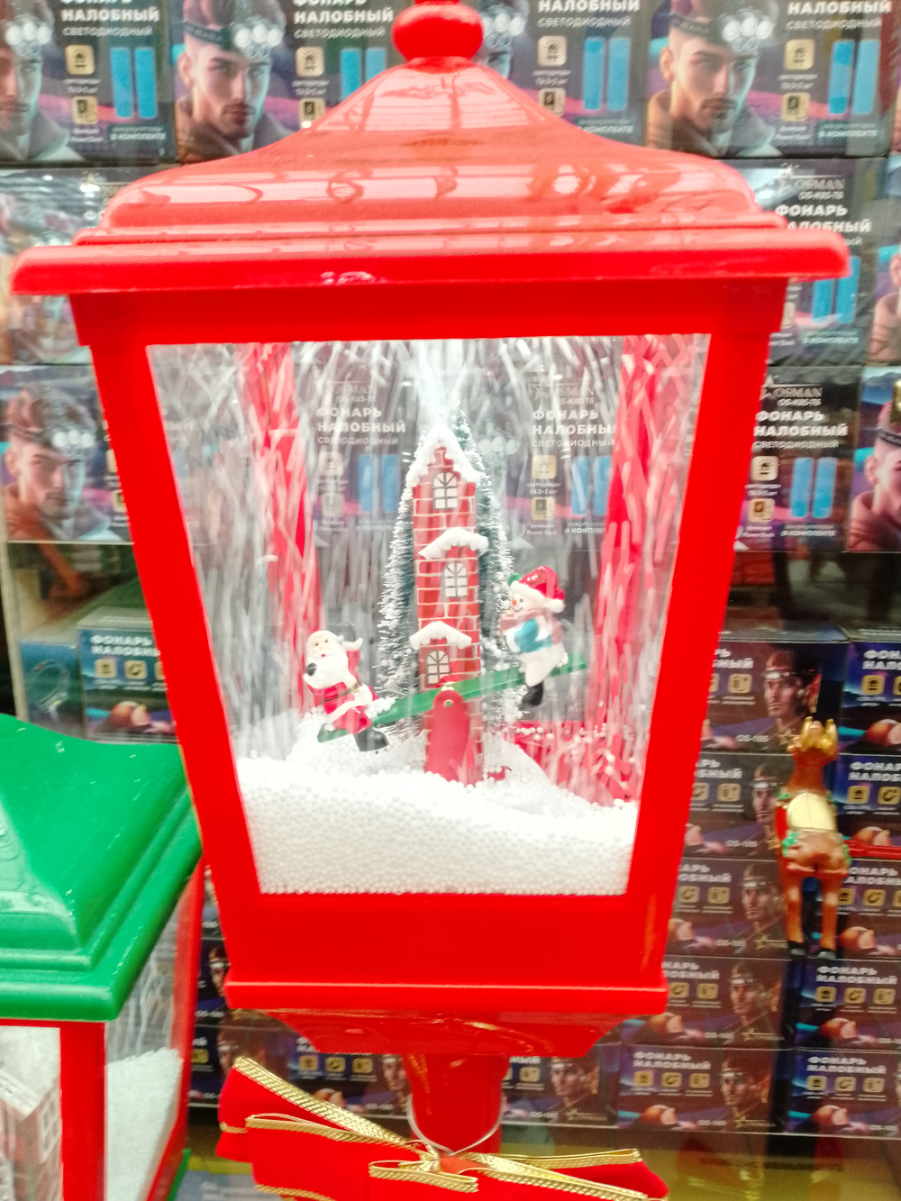 Рождественские уличные , музыкальные , снежные фонари 190 см