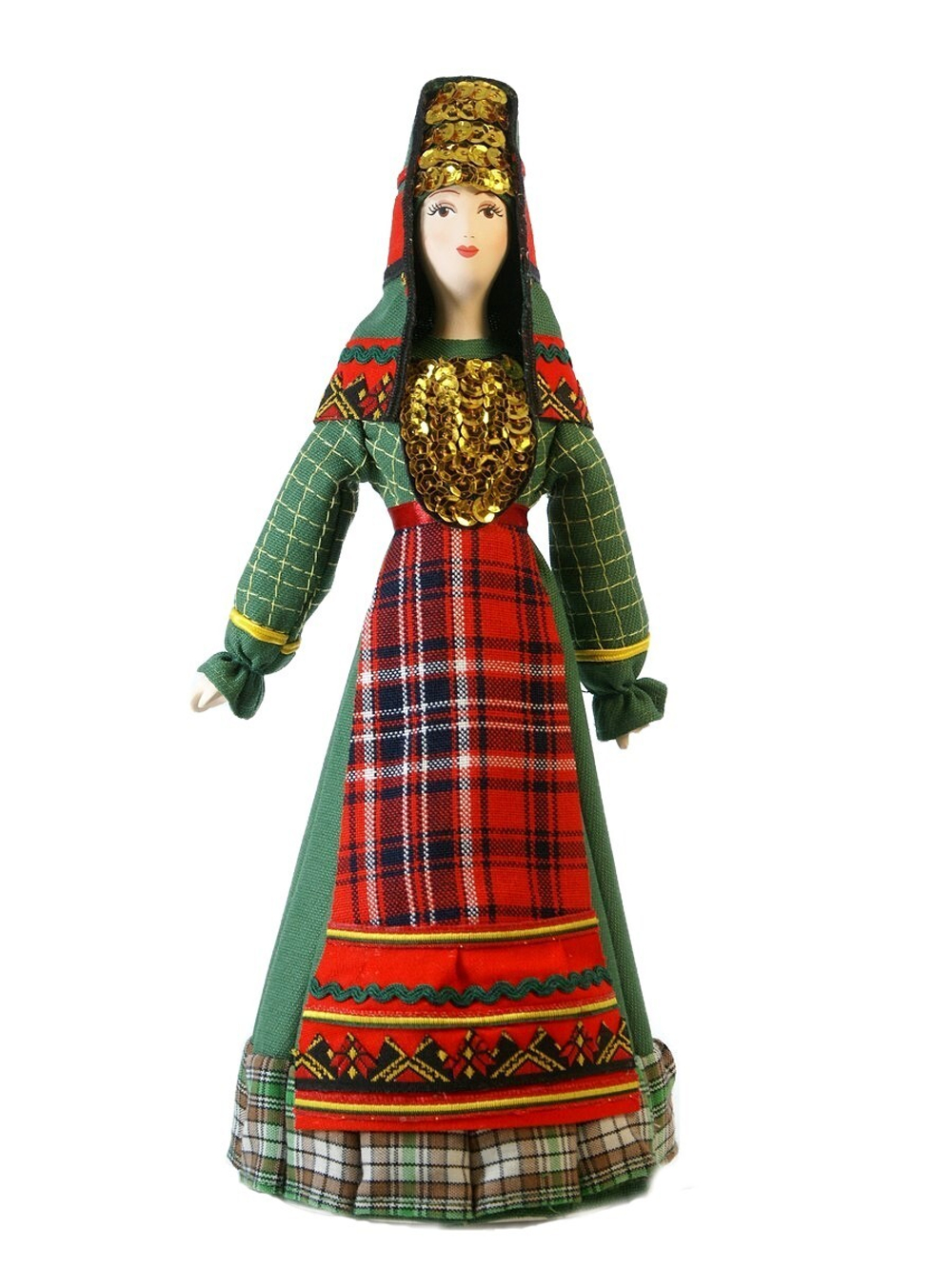 Кукла фарфоровая коллекционная Удмуртка