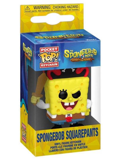 Брелок Funko Pocket POP! The SpongeBob Movie SpongeBob Squarepants 83589 / Фигурка брелок Фанко Покет ПОП! по мотивам фильма "Губка Боб: В поисках квадратных штанов", Губка Боб