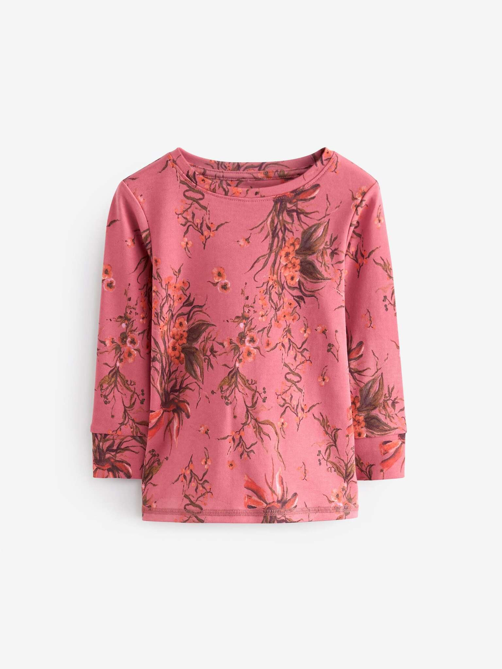 Пижама для девочки Next B30-731, 3 шт., Бордовый, Розовый, Кремовый