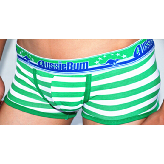 Мужские трусы хипсы зеленые Aussiebum Green Boxer