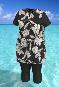 Купальный костюм 17250-17133 черно-белый