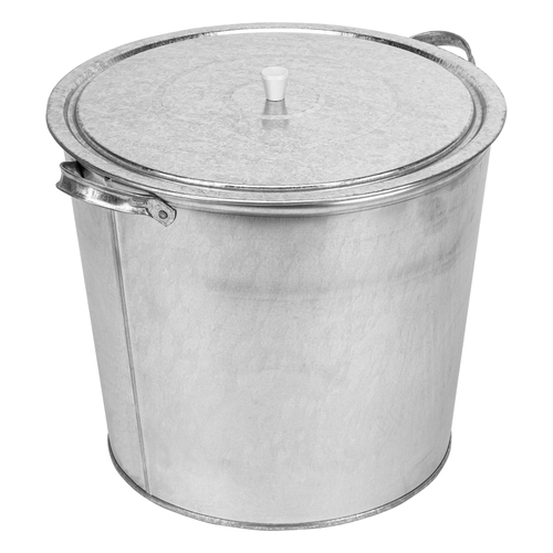 Бак для воды оцинкованный с крышкой (крышка с ручкой) 32 л, без крана