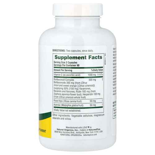 NaturesPlus, Super C Complex, 180 капсул