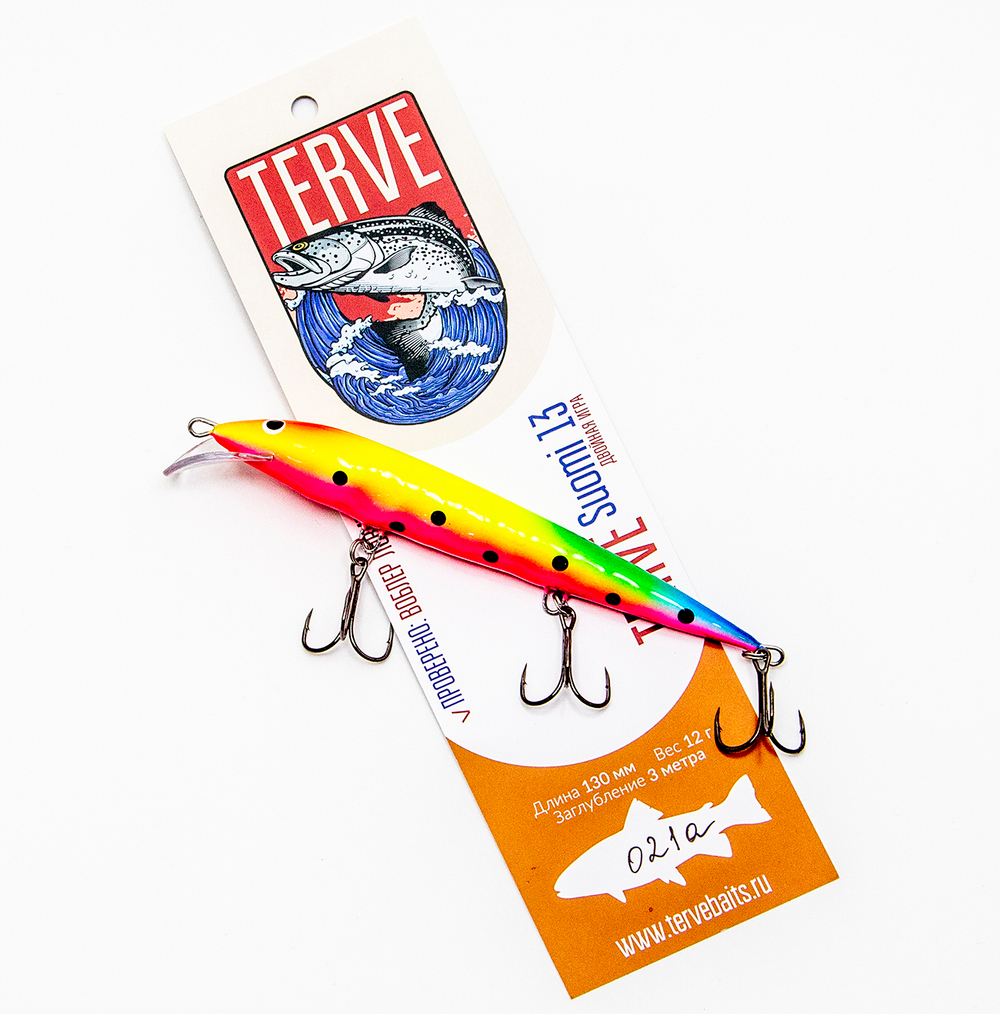 Воблер Terve Suomi двойная игра 13 см., цвет 021a