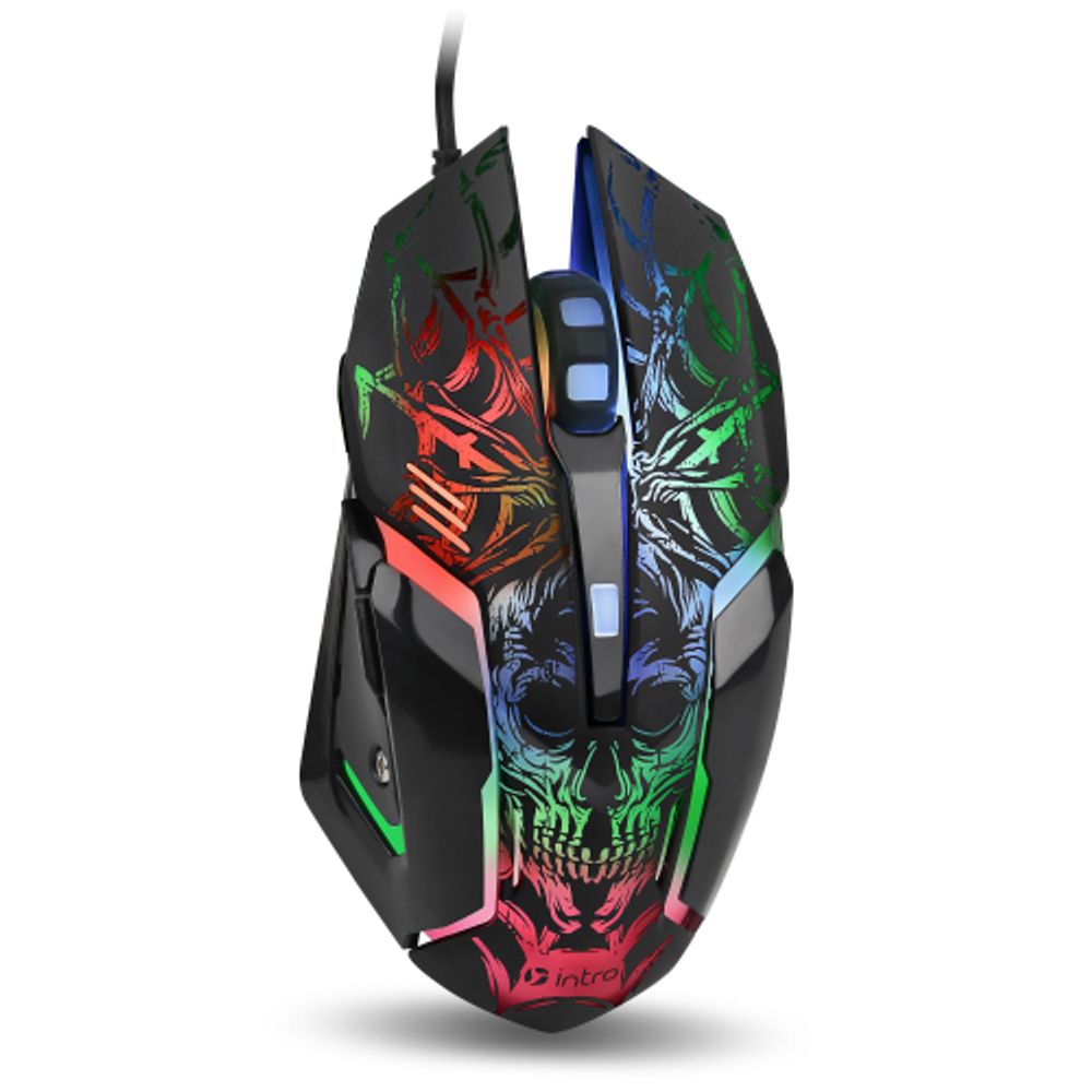 Мышь Intro MG450 игровая проводная 1200-3600dpi черная | Intro