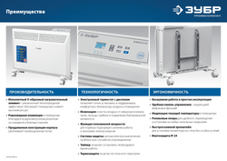 ЗУБР ПРО серия 1.5 кВт, электрический конвектор, Профессионал (КЭП-1500)