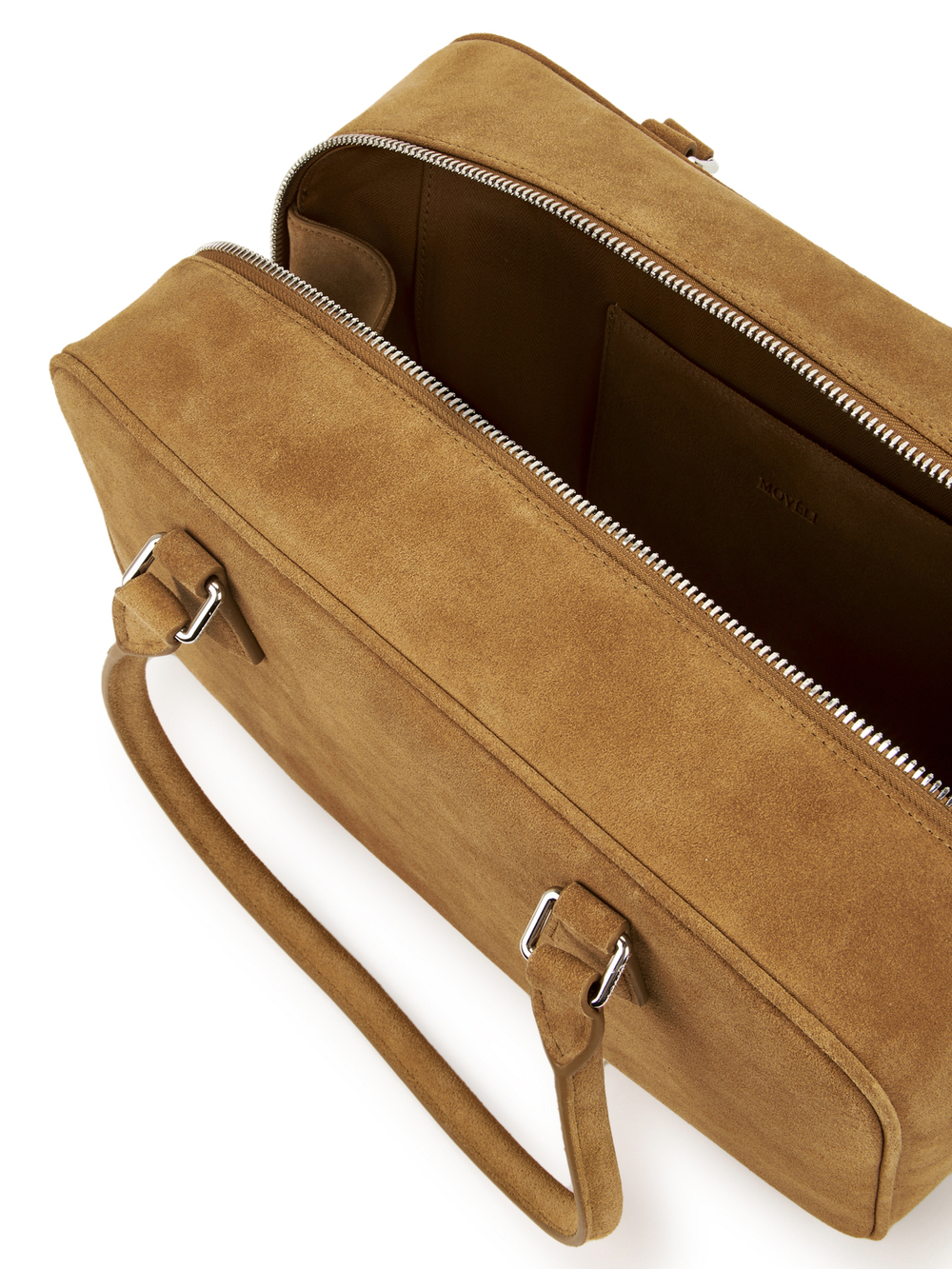 Bag ROMA L NEW suede light caramel color