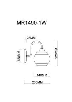 Бра MyFar Kris MR1490-1W